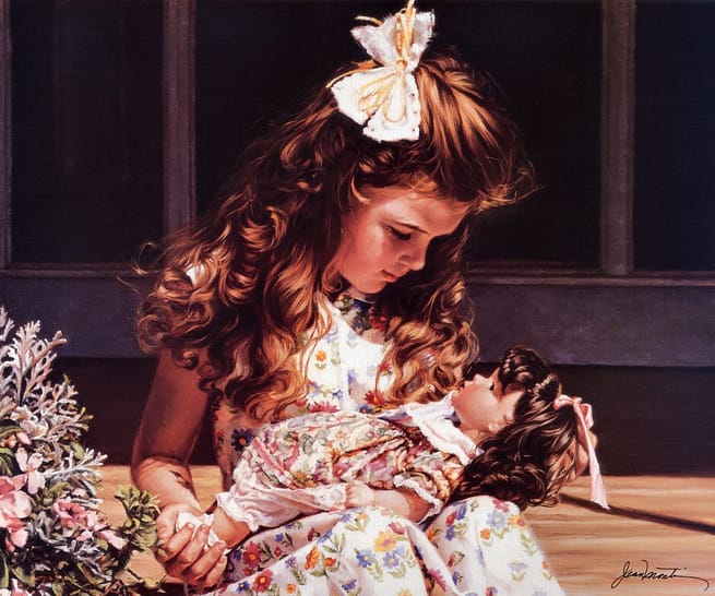 девочка с куклой