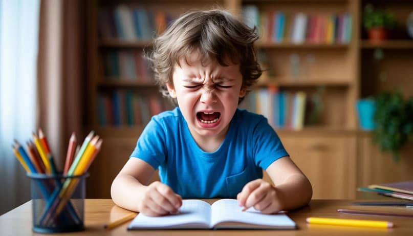 ребенок плачет