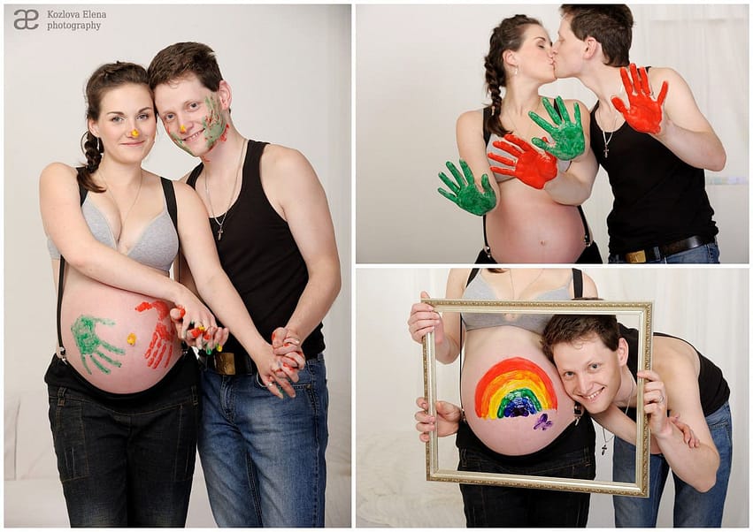 фотосессия беременной с мужем