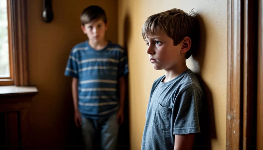 ребенок-экстраверт наказан, очень расстроен